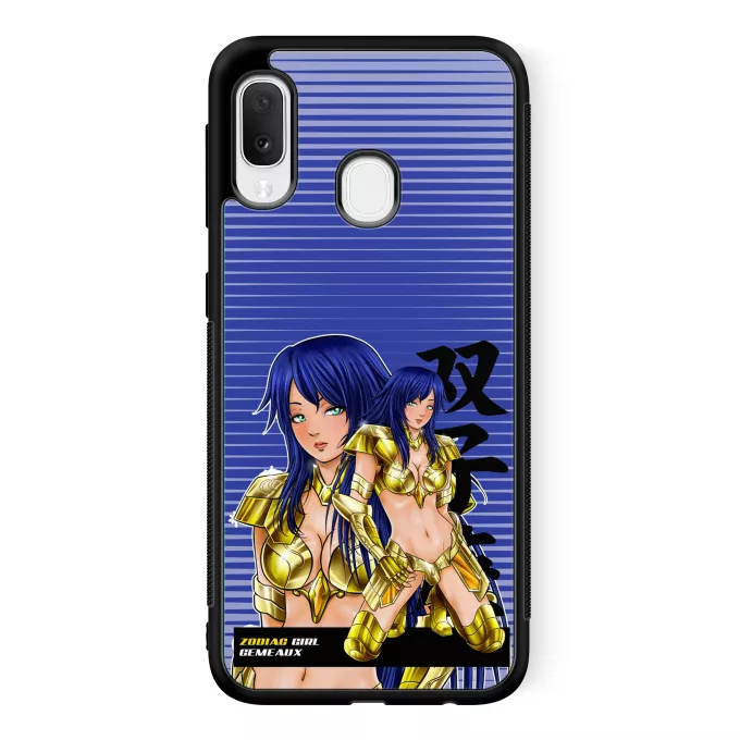 Coque pour téléphone portable Samsung Galaxy A20e Parodie Cosplay Girls La sublime Mélodie née sous le signe des Gémeaux ! - Manga - Cosplay Girls