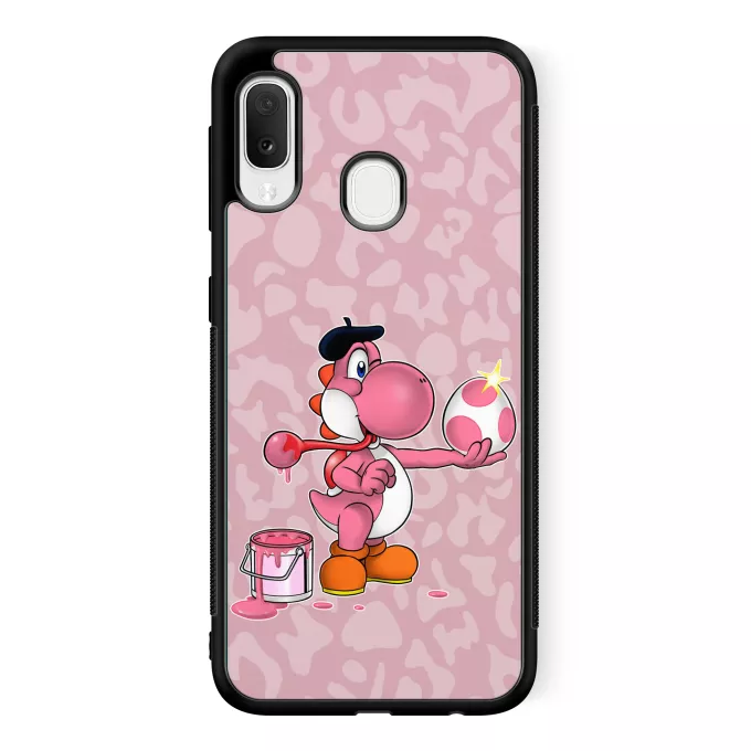 Custodia per Samsung Galaxy A20e Paoridia Yoshi Yoshi rosa
