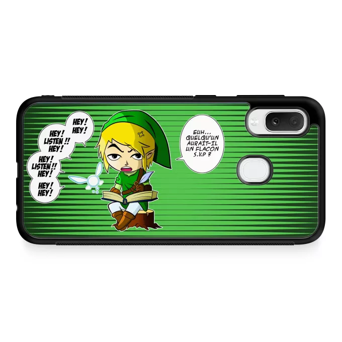 Coque pour téléphone portable Samsung Galaxy A20e Parodie Zelda Une fée pratique mais agaçante... - Link, la Fée Navi