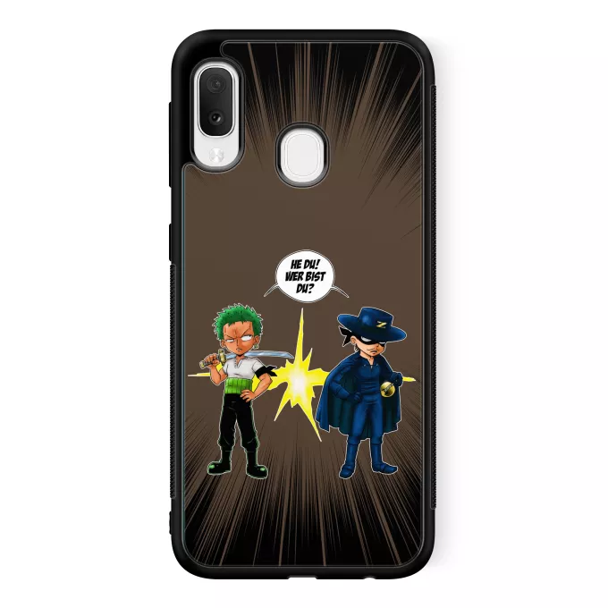 Samsung Galaxy A20e Handyhülle Parodie auf One Piece Lorenor Zorro