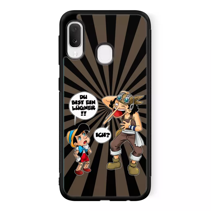 Samsung Galaxy A20e Handyhülle Parodie auf One Piece Lysop