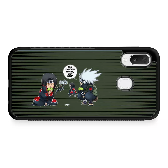 Samsung Galaxy A20e Handyhülle Parodie auf Naruto Kakashi Hatake und Itachi Uchiwa