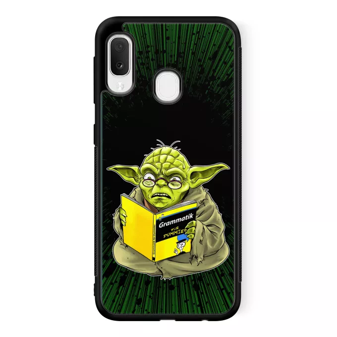 Samsung Galaxy A20e Handyhülle Parodie auf Star Wars Yoda - Grammatik für Dummies