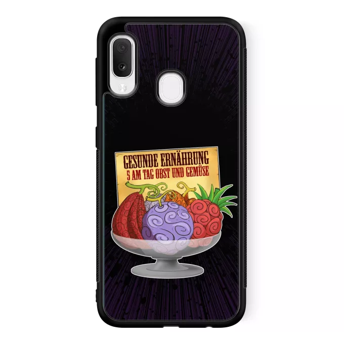 Samsung Galaxy A20e Handyhülle Parodie auf One Piece Teufelsfrucht - Gum-Gum-Frucht