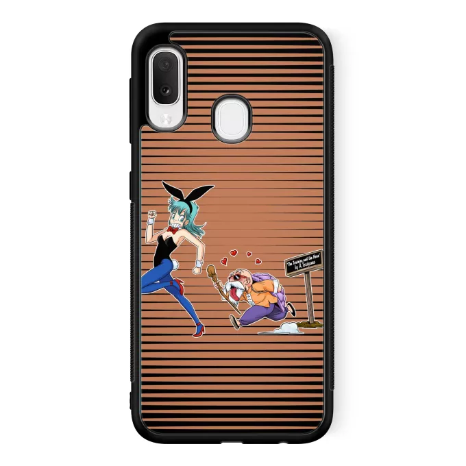 Samsung Galaxy A20e Phone Case Parody of Dragon Ball Master Roshi and Bulma