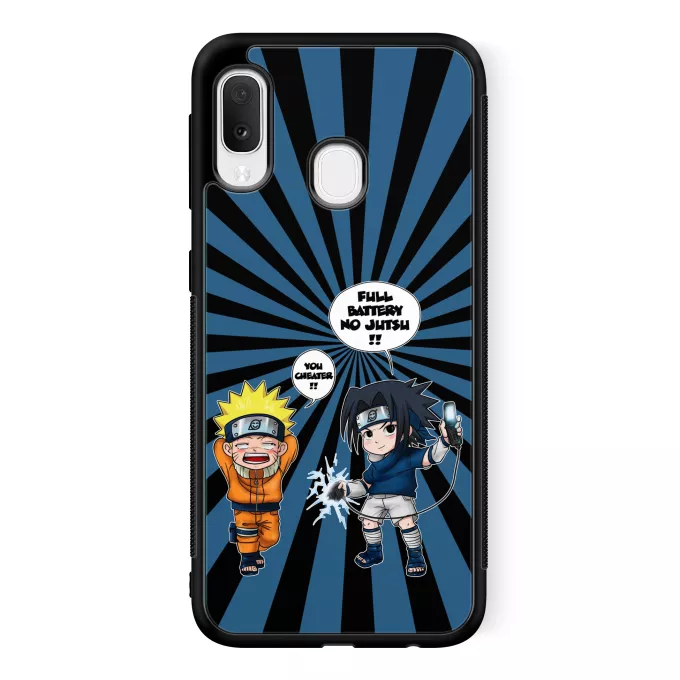 Samsung Galaxy A20e Phone Case Parody of Naruto Sasuke