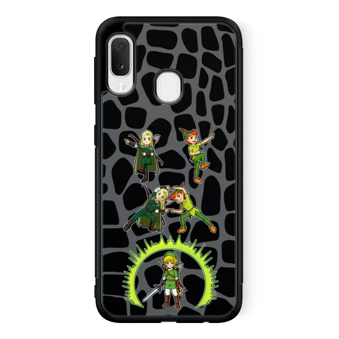 Estojo Samsung Galaxy A20e Paródia Zelda Link e Legolas