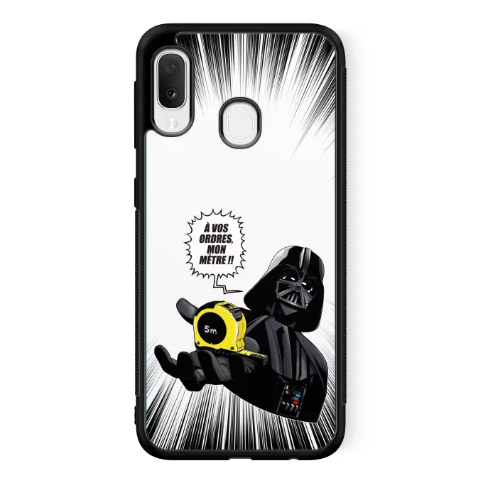 Coque pour téléphone portable Samsung Galaxy A20e Parodie Star Wars A vos ordres, mon Mètre... !! - Dark Vador