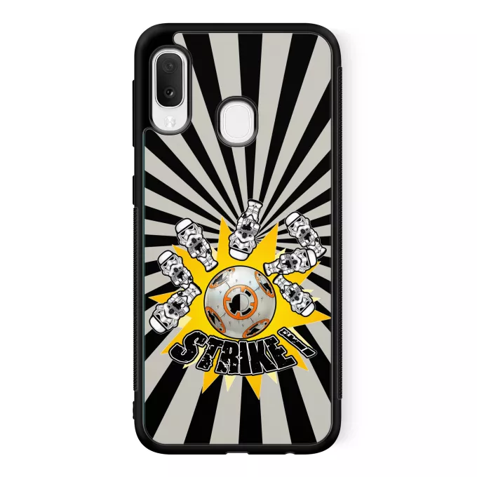 Funda para Samsung Galaxy A20e Parodia Star Wars BB-8 y de los Stomtroopers