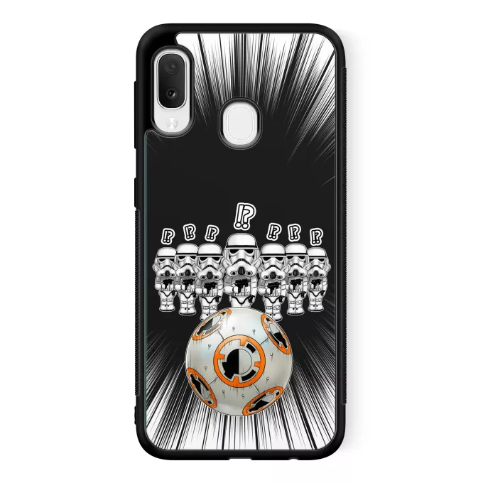 Custodia per Samsung Galaxy A20e Paoridia Star Wars BB-8 X Stormtroopers