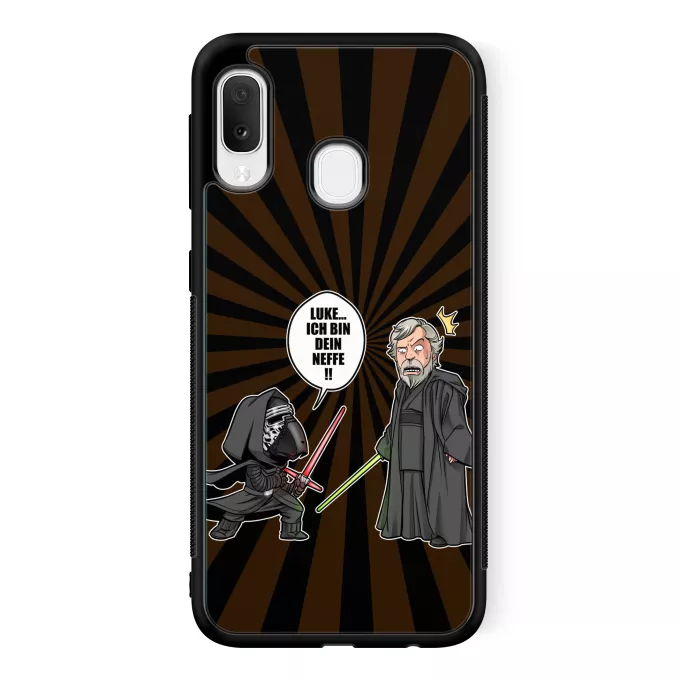 Samsung Galaxy A20e Handyhülle Parodie auf Star Wars Kylo Ren und Luke Skywalker