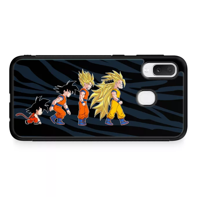 Estojo Samsung Galaxy A20e Paródia Dragon Ball Z - DBZ Son Goku - A Teoria da Evolução Saiyajin