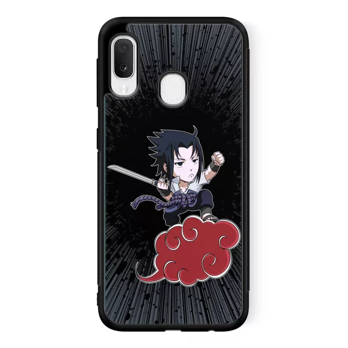 Custodia per Samsung Galaxy A20e Paoridia Naruto Sasuke e Son Goku