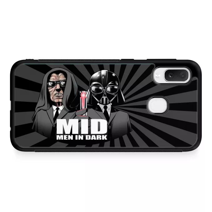 Estojo Samsung Galaxy A20e Paródia Guerra das Estrelas Darth Vader e Palpatine X MIB: Homens de Negro