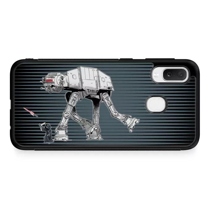 Custodia per Samsung Galaxy A20e Paoridia Star Wars Palpatine aka Darth Sidious e il suo AT-AT cane robot