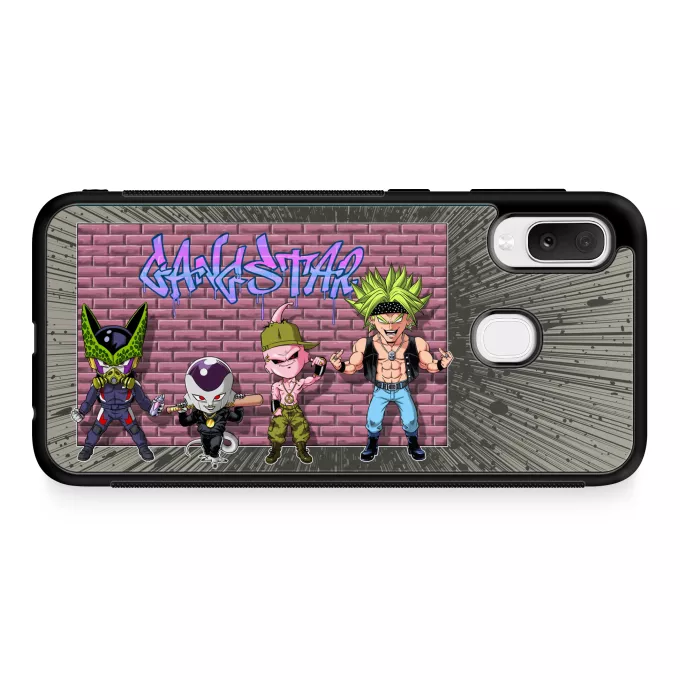 Samsung Galaxy A20e Phone Case Parody of Dragon Ball Z - DBZ Broly, Majin Buu, Cell and Frieza
