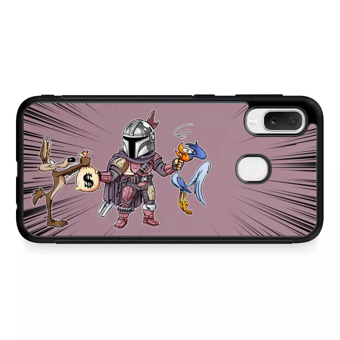 Fodral för Samsung Galaxy A20e Parodi Stjärnornas krig En Mandalorian aka Din Djarin,Gråben och Hjulben