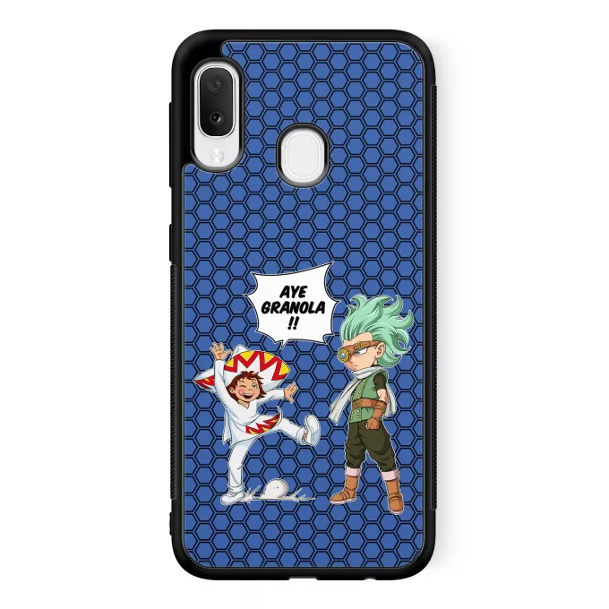 Coque pour téléphone portable Samsung Galaxy A20e Parodie Dragon Ball Super Aye Granola !! - Granola l'être le plus puissant de l'univers