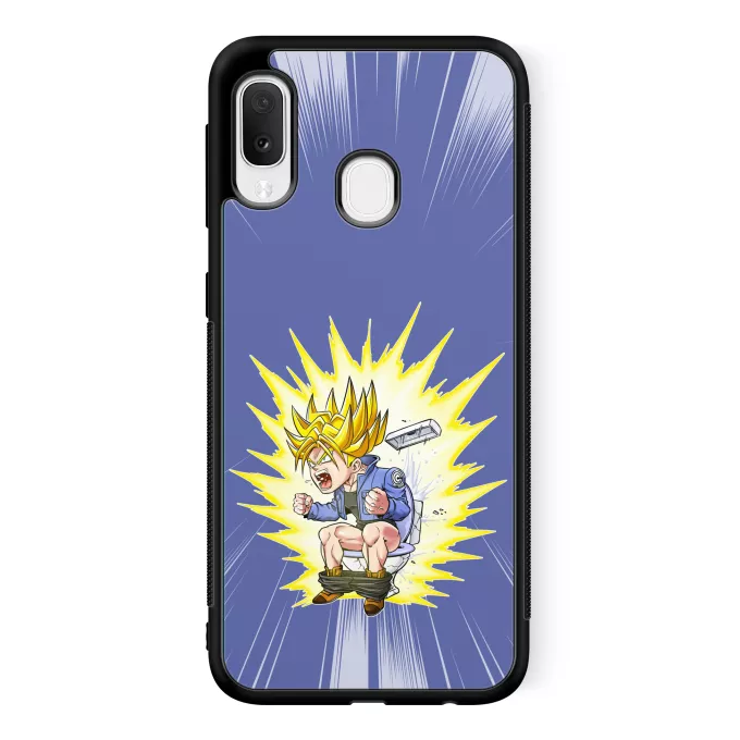 Fodral för Samsung Galaxy A20e Parodi Dragon Ball Super Trunks Super-saiyajin