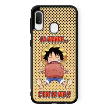 Coque Téléphone Portable Luffy « La Viande... C'est la vie ! » – Parodie One Piece