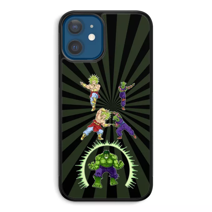 Fodral för iPhone 12 et iPhone 12 Pro (6.1) Parodi Dragon Ball Z - DBZ Piccolo, Broly och Hulk