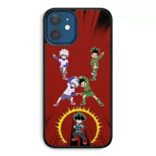 iPhone 12 et iPhone 12 Pro (6.1) mobiltelefonsskydd (Svart) - My Hero Academia parodi - Gon, Killua och Deku (Izuku Midoriya) - Gon, Killua och Deku (Izuku Midoriya) (Tryckt i Frankrike)