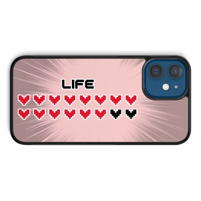 Custodia per iPhone 12 et iPhone 12 Pro (6.1) Paoridia videogiochi Pixel Life Pixel Design