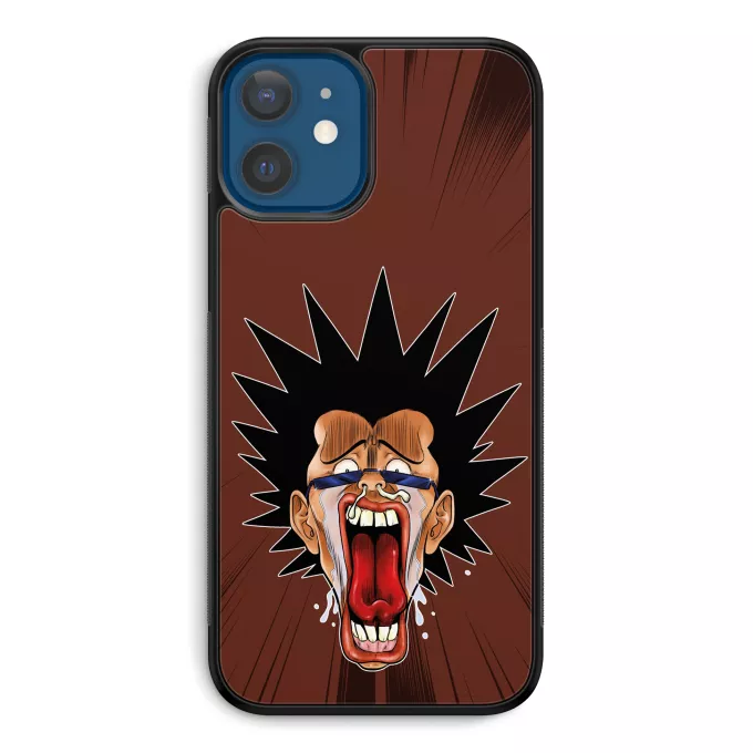 Coque pour téléphone portable iPhone 12 et iPhone 12 Pro (6.1) Parodie Manga Design Grimaces Baka - Les Rois de la Grimace Vol.4