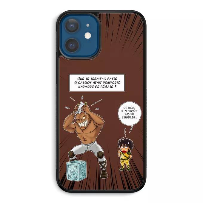 Coque pour téléphone portable iPhone 12 et iPhone 12 Pro (6.1) Parodie Saint Seiya L'armure de Pégase a choisi son nouveau maître... - Cassios, Seiya chevalier de bronze de Pégase