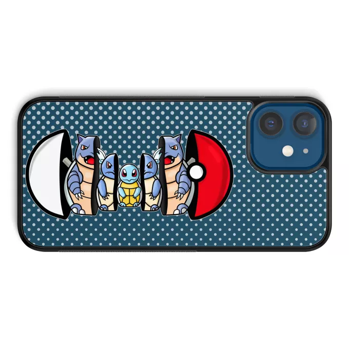 Fodral för iPhone 12 et iPhone 12 Pro (6.1) Parodi Pokémon Squirtle, Wartortle och Blastoise
