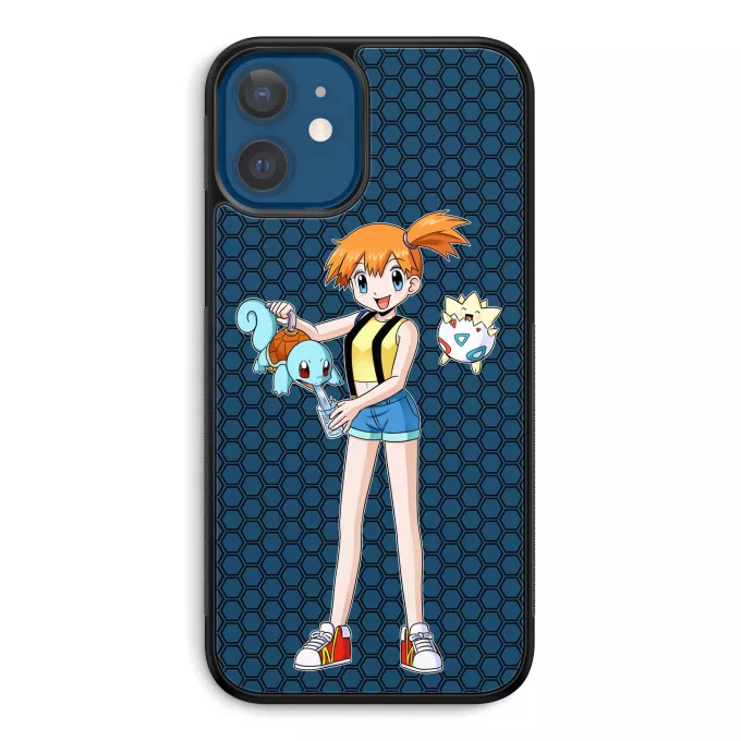 Fodral för iPhone 12 et iPhone 12 Pro (6.1) Parodi Pokémon Togepi, Squirtle och Misty