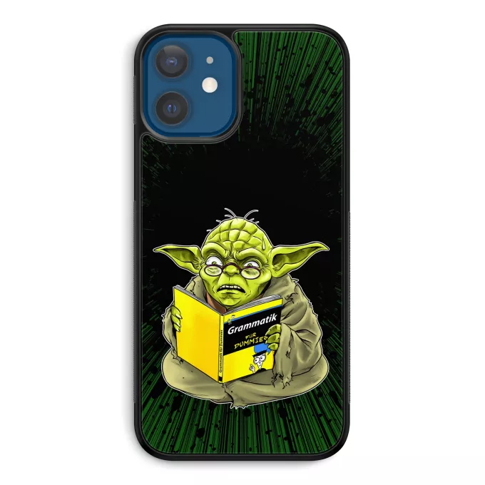 iPhone 12 et iPhone 12 Pro (6.1) Handyhülle Parodie auf Star Wars Yoda - Grammatik für Dummies