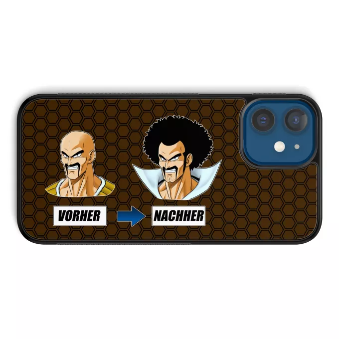 iPhone 12 et iPhone 12 Pro (6.1) Handyhülle Parodie auf Dragon Ball Z - DBZ Nappa und Mr Satan