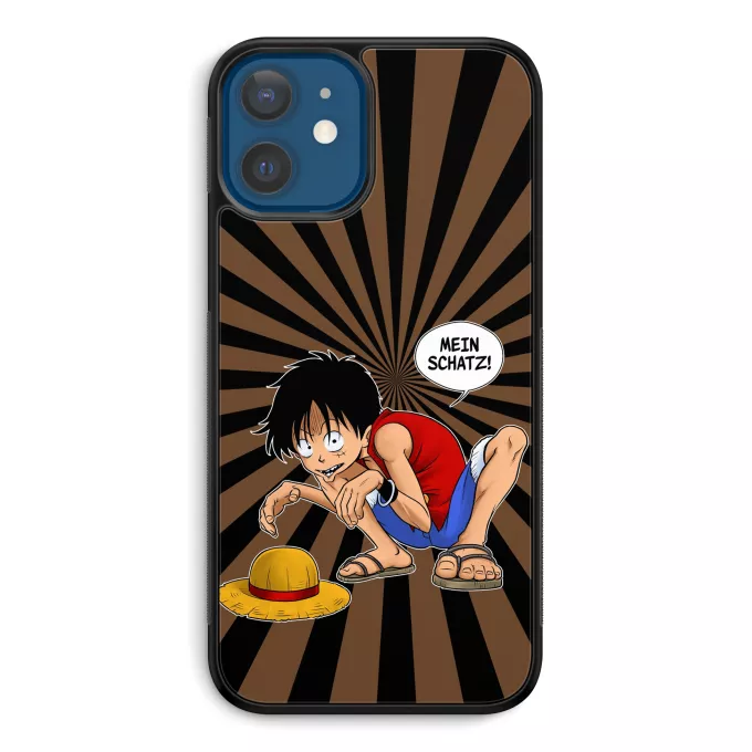 iPhone 12 et iPhone 12 Pro (6.1) Handyhülle Parodie auf One Piece Ruffy und Gollum