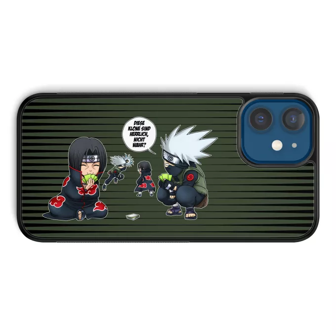 iPhone 12 et iPhone 12 Pro (6.1) Handyhülle Parodie auf Naruto Kakashi Hatake und Itachi Uchiwa