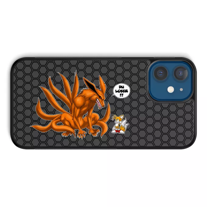 iPhone 12 et iPhone 12 Pro (6.1) Handyhülle Parodie auf Naruto Tails und Kyubi - Kurama