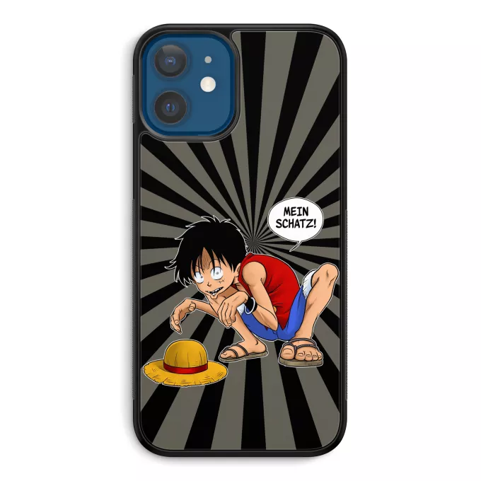 iPhone 12 et iPhone 12 Pro (6.1) Handyhülle Parodie auf One Piece Ruffy Hak Versioni und Gollum