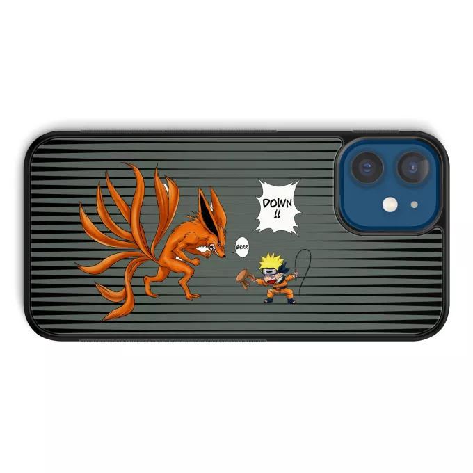 iPhone 12 et iPhone 12 Pro (6.1) Phone Case Parody of Naruto Naruto and Kyubi