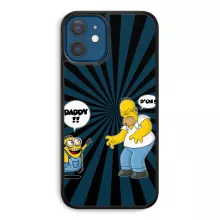 Homer Simpson Smartphone hoesje “Homer Simpson en Minion” – Minions parodie