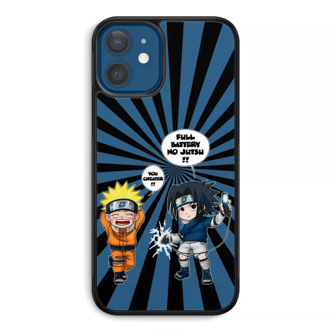 iPhone 12 et iPhone 12 Pro (6.1) Phone Case Parody of Naruto Sasuke
