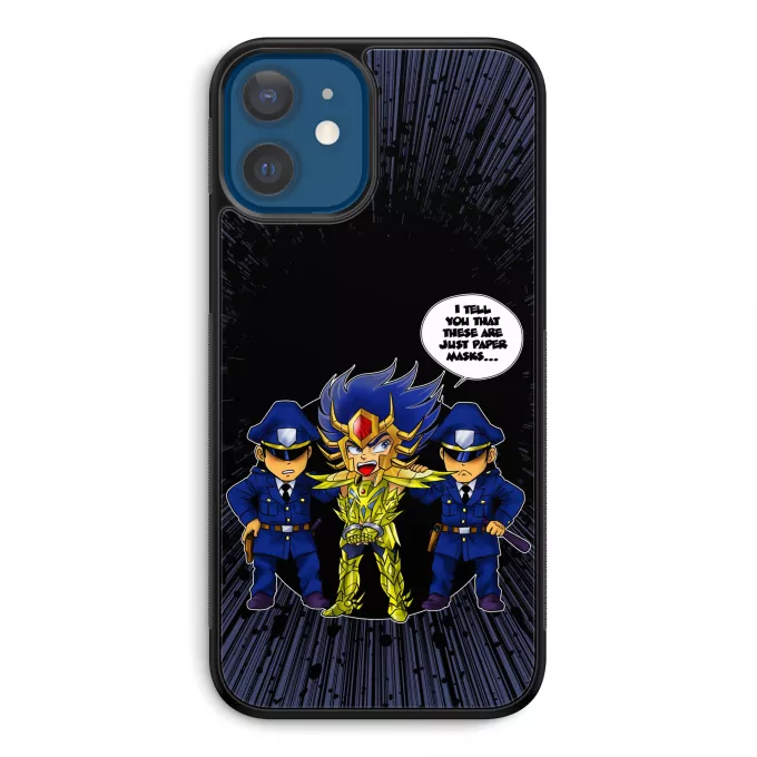 iPhone 12 et iPhone 12 Pro (6.1) Phone Case Parody of Knights of the Zodiac - Saint Seiya Cancer Deathmask