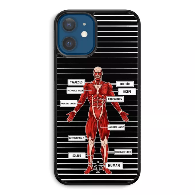 iPhone 12 et iPhone 12 Pro (6.1) Phone Case Parody of Attack on Titan The colossal Titan