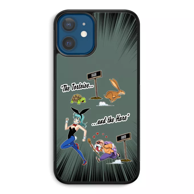 iPhone 12 et iPhone 12 Pro (6.1) Phone Case Parody of Dragon Ball Kame Sennin and Bulma