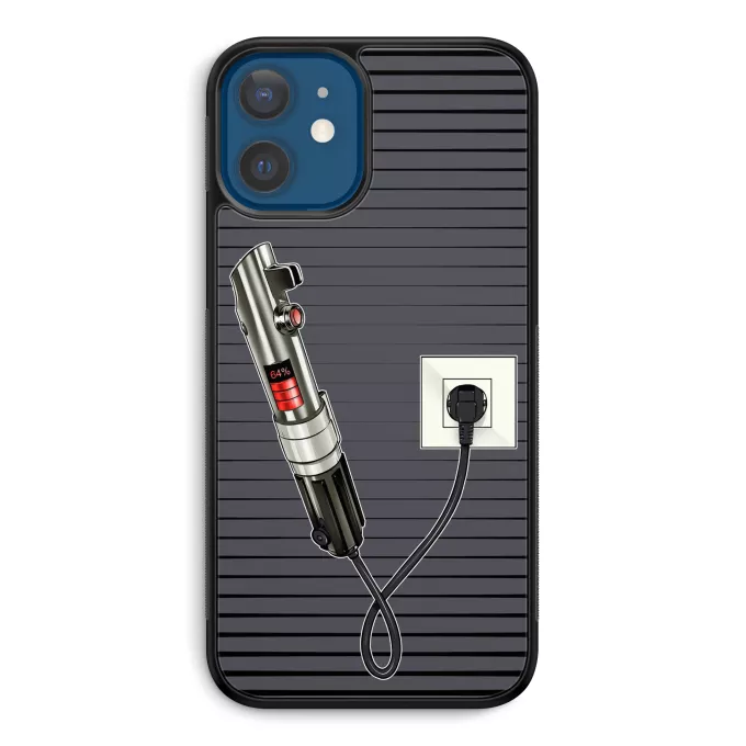 Fodral för iPhone 12 et iPhone 12 Pro (6.1) Parodi Stjärnornas krig Ljussabel