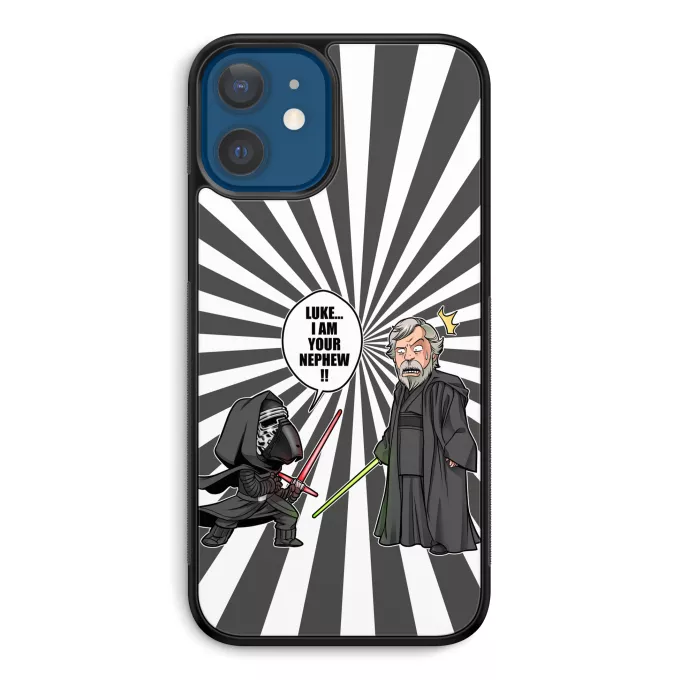 iPhone 12 et iPhone 12 Pro (6.1) Phone Case Parody of Star Wars Kylo Ren And Luke Skywalker