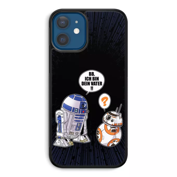 iPhone 12 et iPhone 12 Pro (6.1) Handyhülle Parodie auf Star Wars R2-D2 und BB-8