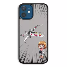 Cartoon SD Luke Skywalker Smartphone hoesje “Cartoon SD Luke Skywalker en X-Wing Mini Drone” – Star Wars parodie