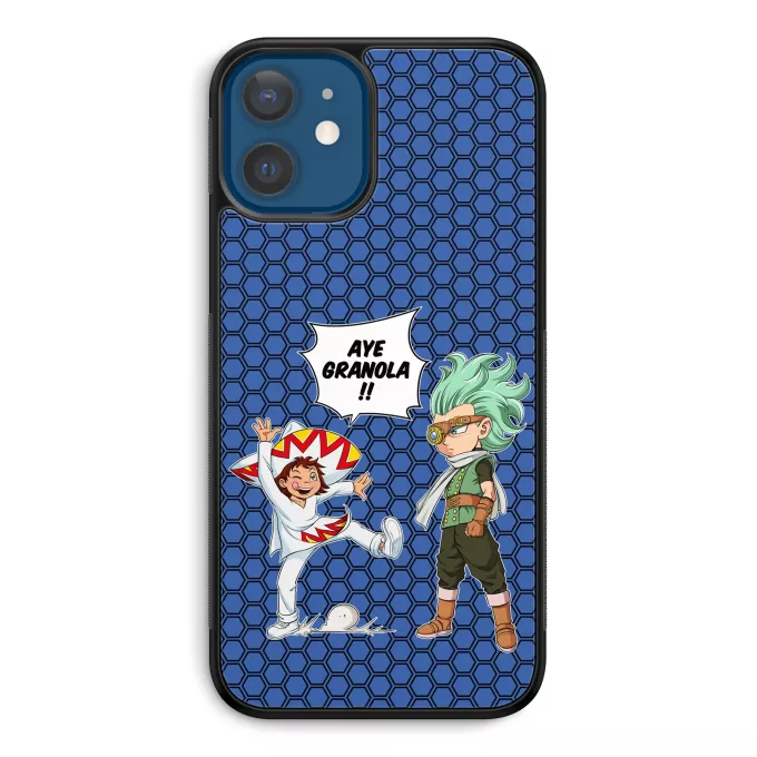 Coque pour téléphone portable iPhone 12 et iPhone 12 Pro (6.1) Parodie Dragon Ball Super Aye Granola !! - Granola l'être le plus puissant de l'univers