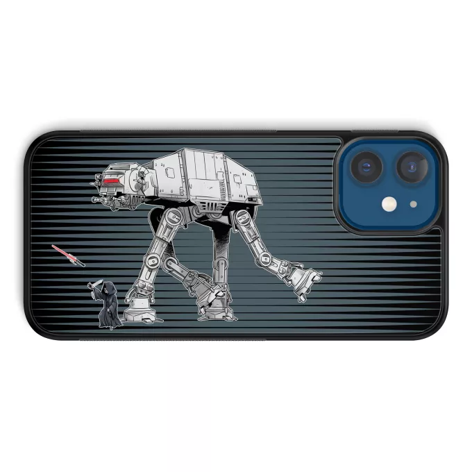 Custodia per iPhone 12 et iPhone 12 Pro (6.1) Paoridia Star Wars Palpatine aka Darth Sidious e il suo AT-AT cane robot