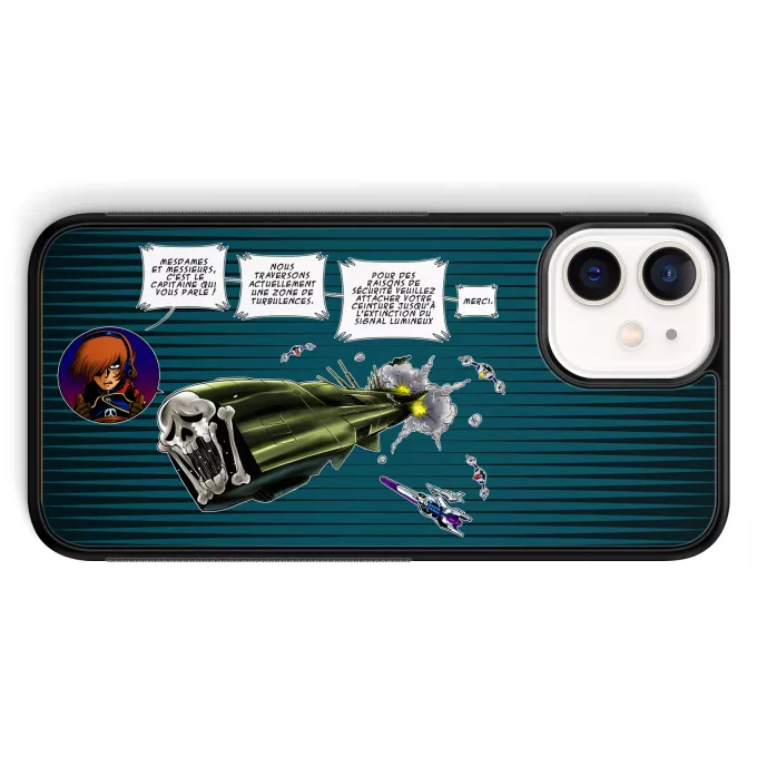 Coque pour téléphone portable iPhone 12 Mini (5.4) Parodie Albator Zone de Turbulences ! - L'Arcadia